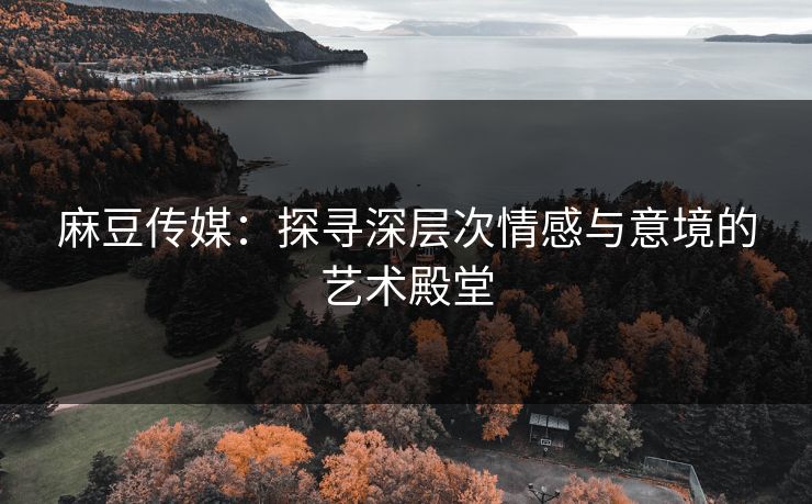 麻豆传媒：探寻深层次情感与意境的艺术殿堂